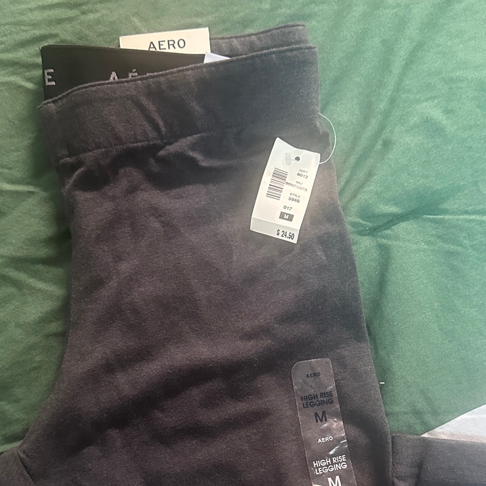 Aeropostale Women's Gray High Rise Leggings